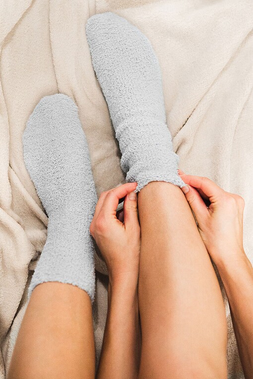 Hebké domáce ponožky nielen na spanie