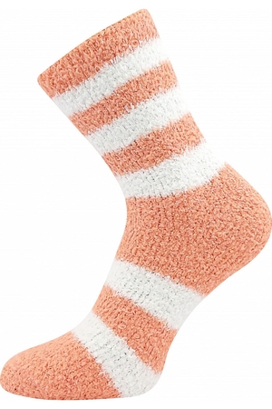 Veselé pužkované ponožky zo žinylky jemný lem neškrtia a nesťahujú mäkké a jemné na dotyk teplé a hrejivé na