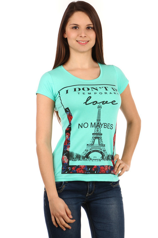 Dámske tričko s Eiffelovkou