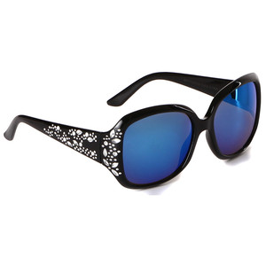 Slnečné okuliare sa štýlovo zdobenými nožičkami UV filter 400 Farba skiel: čierna, modrá, žltá, fialová Výber