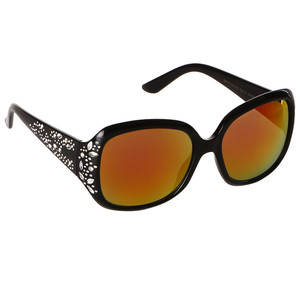 Slnečné okuliare sa štýlovo zdobenými nožičkami UV filter 400 Farba skiel: čierna, modrá, žltá, fialová Výber