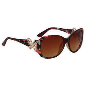 Slnečné okuliare sa štýlovo zdobenými nožičkami s motýlikmi. UV filter 400 Farba skiel: čierna, hnedá Výber