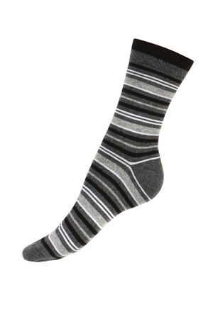 Prúžkované ponožky v mnohých farebných prevedeniach. Materiál: 90% bavlna, 5% polyamid, 5% elastan Dovoz: Maďarsko