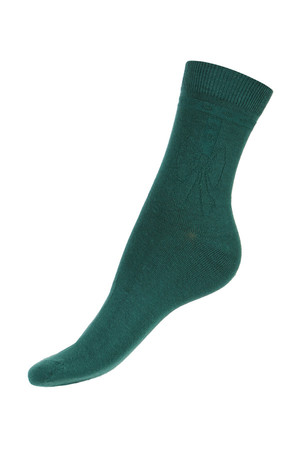 Jednofarebné ponožky s obrysom mašle. Materiál: 85% bavlna, 10% polyamid, 5% elastan