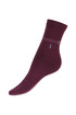 Jednofarebné bavlnené ponožky s prúžkom