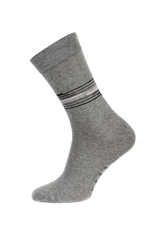Jednofarebné ponožky s pruhmi