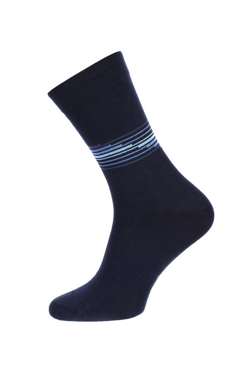 Jednofarebné ponožky s pruhmi