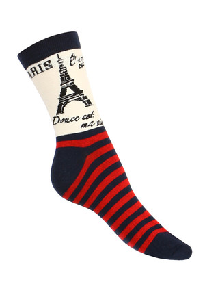Originálne dámske ponožky, rôzne vzory. Pri variante Paris iba jednostranný obrázok na pravej strane u oboch párov.