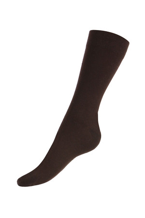 Jednofarebné dámske ponožky. Materiál: 80% bavlna, 17% polyamid, 3% elastan