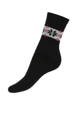 Thermo ponožky so vzorom. Materiál: 85% bavlna, 10% polyamid, 5% elastan