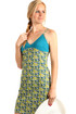 Dámske krátke plážové šaty s úzkymi ramienkami