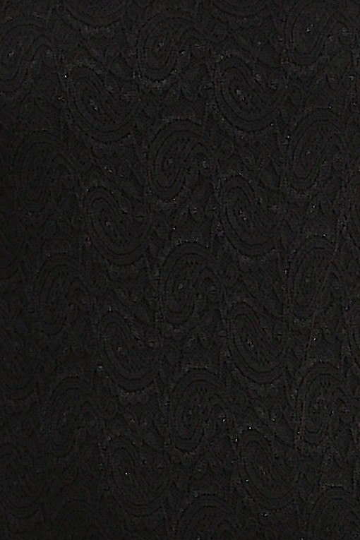 Bavlnené čierne šaty s čipkou