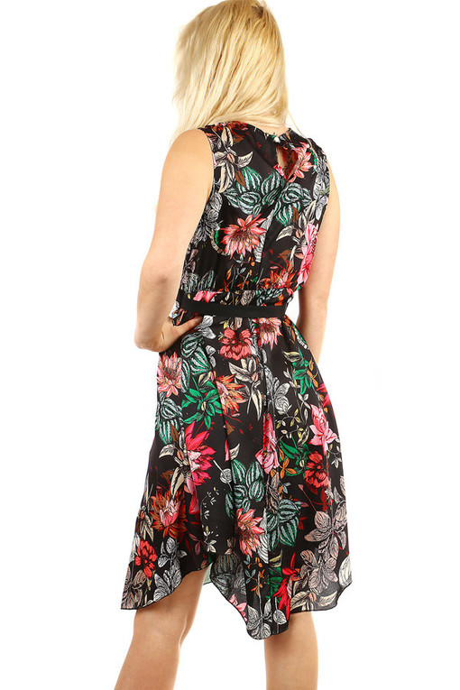 Letné dámske šaty s kvetinovým vzorom