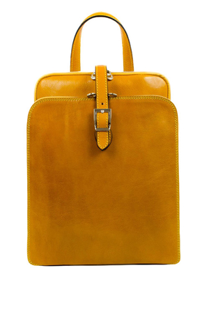 Vintage originálny dámsky batoh - taška z pravej kože Desing Nadčasový celokožený batoh - kabelka pre elegantnú