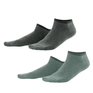 Biobavlnené unisex členkové ponožky od nemeckej značky LIVING CRAFTS jednofarebné prevedenie v balení po dvoch kusoch