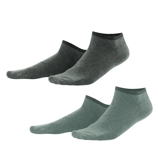 Biobavlnené členkové ponožky 2 pack