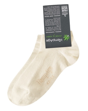 Unisex ponožky z kvalitných prírodných materiálov od nemeckej značky udržatel'nej módy HempAge jednofarebné