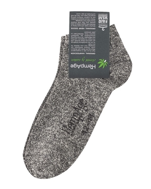 Unisex ponožky z kvalitných prírodných materiálov od nemeckej značky udržatel'nej módy HempAge jednofarebné