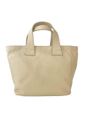 Dámska menšia shopper kabelka z pravej kože univerzálne prevedenie dobre drží tvar ploché dno bavlnená podšívka