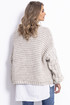 Dámsky vlnený hrubo pletený sveter