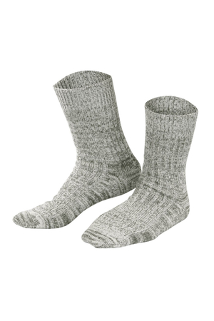 Hrejivé mäkké ponožky nórskeho designu z bio bavlny a bio vlny od nemeckého výrobcu udržatel'nej módy Living Crafts