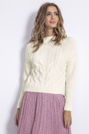 Pletený dámsky sveter s obsahom prírodného mohérového vlákna s lodičkovým výstrihom pružné rebrovanie, možno