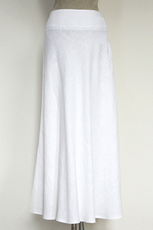 Krásna letnámaxi sukňa zo100% l'anu v jednofarebnom prevedení dobre kombinovatel'ná dlhá dĺžka mierne áčkový strih