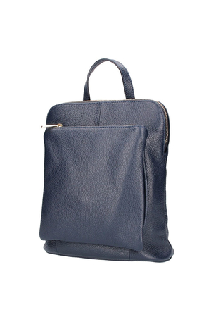 Elegantný dámsky kožený batoh v kombinaci s kabelkou vhodný do mesta. vo vnútri priehradka na zips, ktorá priestor