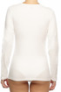 Jednofarebné bavlnené tričko s dlhým rukávom BASIC