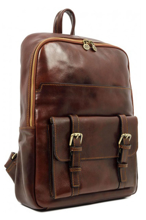 Veľký kožený batoh z luxusnej rady Premium. Kvalitný taliansky batoh vhodný pre ženy a mužov, ktorí hľadajú