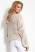 Dierovaný dámsky sveter s prímesou vlny