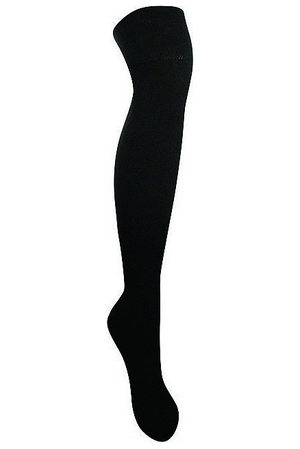 Dámske bavlnené nadkolienky s elastanom. elegantné tmavé prevedenie výška nad kolená veľmi sexy ku krátkej minisukni