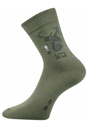 Pánske bavlnené ponožky pre poľovníkov a milovníkov lesa. jemný sver lemu pre pohodlné nosenie bandáže proti posunu
