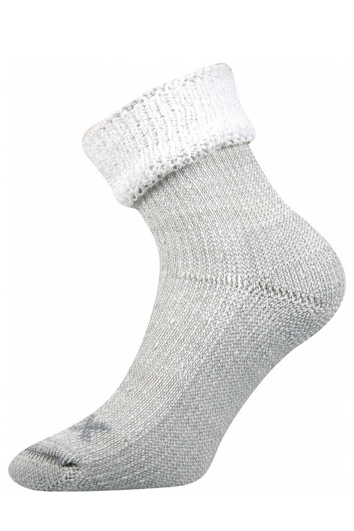 Vlnené ponožky s ozdobným lemom