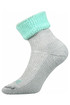 Vlnené ponožky s ozdobným lemom