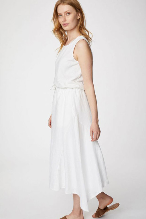 Dámska jednofarebná sukňa z konope
