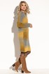 Vlnené dvojfarebné pletené šaty