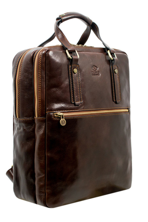 Veľký kožený batoh z luxusnej kolekcie Premium. Kvalitný taliansky batoh vhodný pre mužov, ktorí hľadajú kvalitu