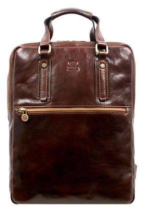 Veľký kožený batoh z luxusnej kolekcie Premium. Kvalitný taliansky batoh vhodný pre mužov, ktorí hľadajú kvalitu