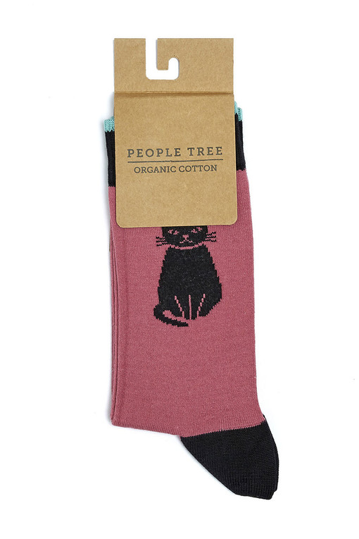 Dámske EKO ponožky s obrázkom mačky