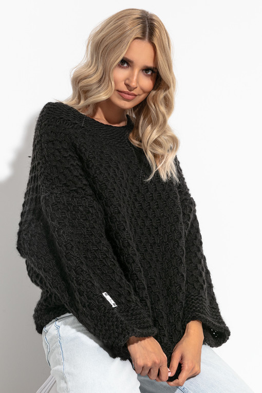 Dámsky pletený sveter s vlnou