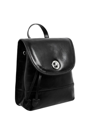 Dámsky batoh do mesta Time Resistance je možné nosiť aj ako kabelku vyrobené v Taliansku kvalitná hovädzia koža