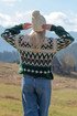 Vlnený sveter s nórskym motívom