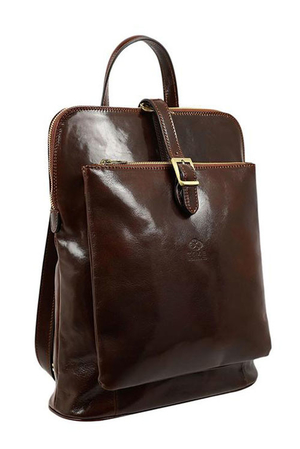 Kožený batoh Premium 2v1 od talianskej značky Time Resistance z kvalitnej hovädzej kože kompletne vypodšívkovaný
