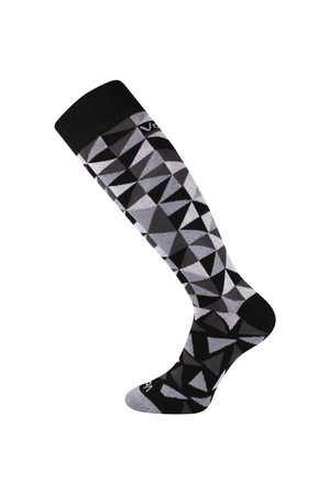 Vysoko kvalitné, hrejivé pánske podkolienky od českej značky Voxx geometrický vzor dvojitý, pohodlný lem ochrana nohy