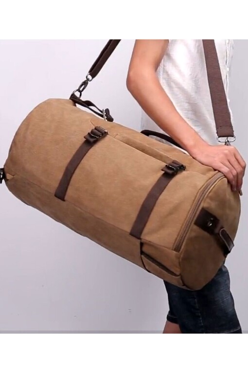 Plátená cestovná taška a batoh 2v1