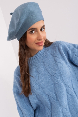Dámsky elegantný baret nielen na zimu jednofarebný dvojitá vrstva pleteniny minimalistický štýl vhodný na kombináciu