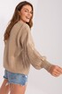 Krátky vlnený sveter s vel'kými gombíkmi